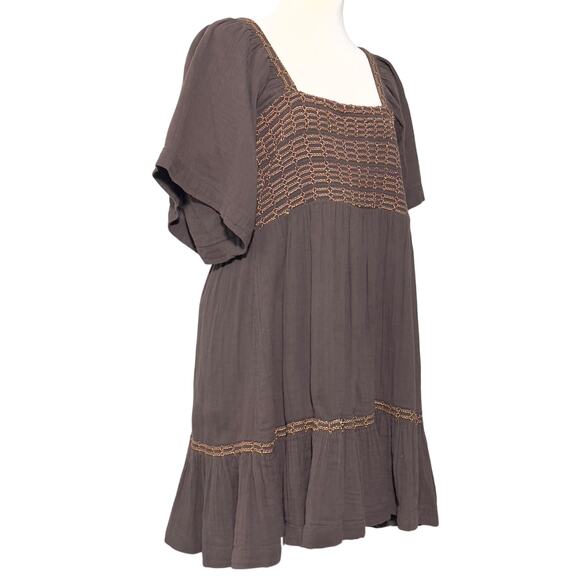 Free People SZ L Easy To Love Bubble Mini Dress - Picture 12 of 12